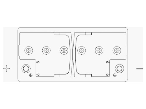 Autobaterie 12V  58Ah L AUTOPART GALAXY PLUS 500A 242x175x190mm
